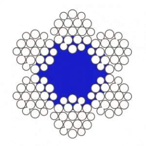 Стальной канат ГОСТ 2688-80 5,1 мм Г-В-Н-Р-Т-1770/180 ПП А1 — фото превью