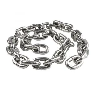 Цепь круглозвенная G80 EN818-7 10х30 оцинкованная калиброванная — фото превью