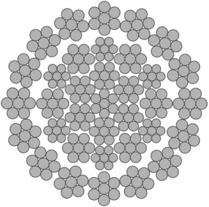 Стальной канат PYTHON Classic 35 (35x7) 27 мм, zZ Galv, 1960 N/mm2 — фото превью