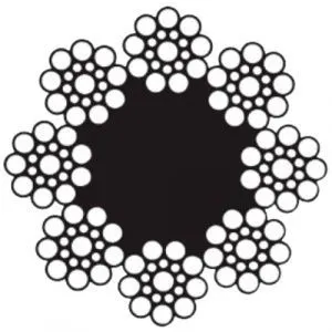 Лифтовой стальной канат Мечел 8x19S 10 ГЛ 1570/160 SFC — фото превью