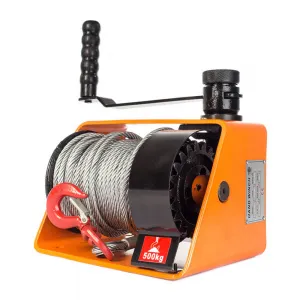 Лебедка ручная червячная TOR ЛРЧ 500 (VS) г/п 0,5 т, L=25 м — фото превью