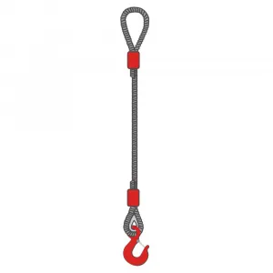 Строп канатный одноветвевой 1СК 6,3 т, 4 м неоцинкованный — фото превью