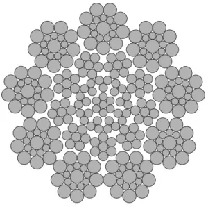 Стальной канат PYTHON Power 9R (9x19) 17 мм, zS Galv, 1960 N/mm2 — фото превью