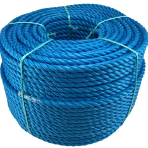 Канат полипропиленовый тросовой свивки 3-х прядный 60 мм (ППТ), 220 м — фото превью