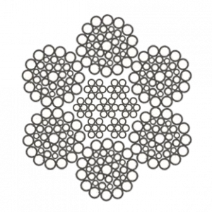 Стальной канат ГОСТ 7669-80 23 мм Г-В-Н-Р-Т-1770/180 МС А1 — фото превью