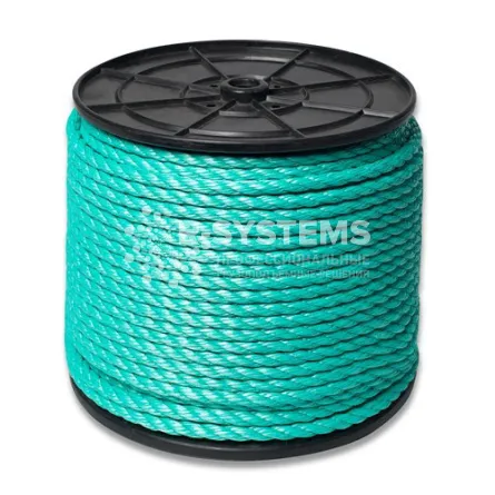 Канат полистиловый тросовой свивки 3-х прядный 16 мм (ПСТ), 220 м - основное фото