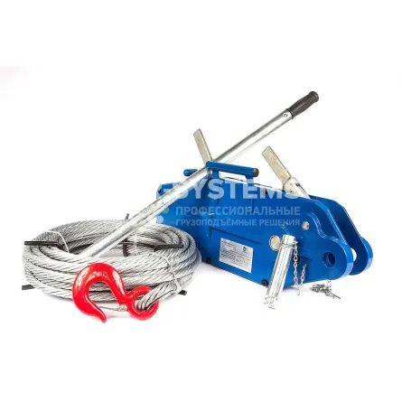 Лебедка рычажная тросовая TOR МТМ 3200 г/п 3,2 т, L=20 м - основное фото