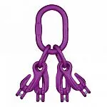 Концевое звено с 4 крюками-укоротителями KWB NRLI124H10 г/п 10,6 т, 12 класс — фото превью