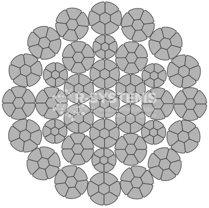 Стальной канат PYTHON Compac 35 (35xK7) 31 мм, sS Galv, 1960 N/mm2 Стальной канат PYTHON Compac 35 (35xK7) 31 мм, sS Galv, 1960 N/mm2 - основное фото