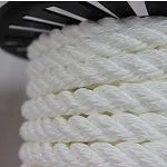 Канат полиамидный 3-х прядный тросовой свивки 10 мм (ПАТ), 200 м — фото превью