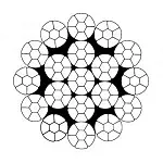 Стальной канат 19xK7 10 мм, zZ Galv, 2160 N/mm2 — фото превью