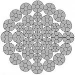 Стальной канат PYTHON Compac 35 (35xK7) 28 мм, sS Galv, 1960 N/mm2 — фото превью