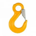 Крюк чалочный с защелкой и проушиной SK г/п 1,12 т, 8 класс — фото превью