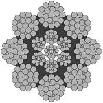 Стальной канат PYTHON Super 8R (8x25) 32 мм, zS Galv, 1960 N/mm2 — фото превью