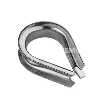 Коуш для троса DIN 6899 15-16 мм, оцинкованный - основное фото