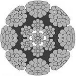 Стальной канат PYTHON Super 8S (8xK25) 30 мм, zS Galv, 1960 N/mm2 — фото превью