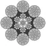 Стальной канат PYTHON Super 8C (8xK26) 18 мм, sZ Galv, 1960 N/mm2 — фото превью