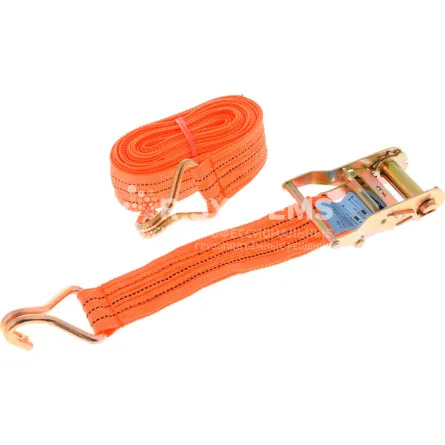 Стяжной ремень с крюками 7 м, 1500/3000 кг, лента 35 мм - дополнительное фото 1