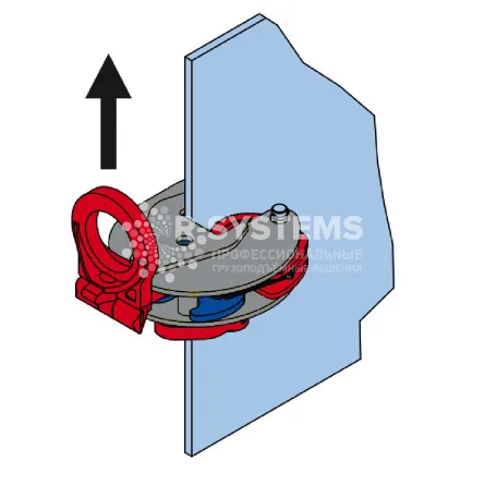 Захват вертикальный Terrier 0.75 TS-R г/п 0,75 т, лист 0-13 мм - дополнительное фото 2