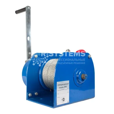 Лебедка ручная барабанная TOR ЛТ-3 (JHW) г/п 3 т, L=40 м - дополнительное фото 1