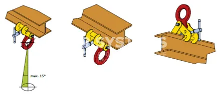 Захват винтовой Terrier 4 FSV г/п 4 т, балка 150-300 мм - дополнительное фото 2