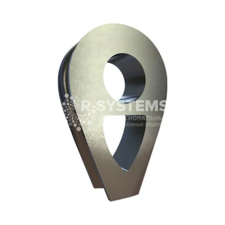 Коуш вантовый DIN 3091 18 мм, оцинкованный - основное фото