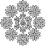 Стальной канат PYTHON Flameshield 8 (8x25) 32 мм, zS Galv, 1960 N/mm2 — фото превью