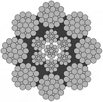 Стальной канат PYTHON Super 8R (8x25) 19 мм, zS Galv, 1960 N/mm2 — фото превью