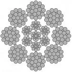 Стальной канат PYTHON Flameshield 8 (8x25) 21 мм, zS Galv, 1960 N/mm2 — фото превью