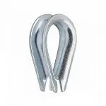 Коуш канатный DIN 3090 9-10 мм, оцинкованный — фото превью