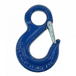 Крюк чалочный с защелкой и проушиной Haklift SALKA1016 г/п 10 т, 10 класс — фото превью