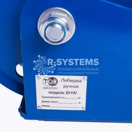 Лебедка ручная барабанная TOR ЛБ-1800 (BHW) г/п 0,8 т, L=10 м - дополнительное фото 3