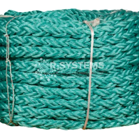 Канат полистиловый плетеный 8-ми прядный 28 мм (ПСПл8), 220 м Канат полистиловый плетеный 8-ми прядный 28 мм (ПСПл8), 220 м - основное фото