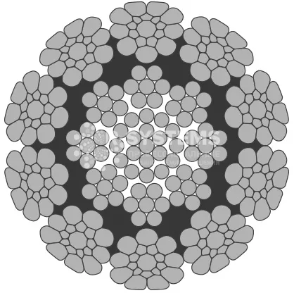 Стальной канат PYTHON Multi (10xK19) 28 мм, sZ Galv, 1960 N/mm2 Стальной канат PYTHON Multi (10xK19) 28 мм, sZ Galv, 1960 N/mm2 - основное фото