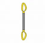 Строп текстильный круглопрядный петлевой СТКП 1 т, 5 м — фото превью