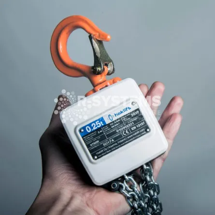 Таль ручная цепная Haklift KTS1000 мини г/п 1 т, L=3 м - дополнительное фото 1