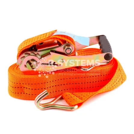 Стяжной ремень с крюками 13 м, 2500/5000 кг, лента 50 мм - дополнительное фото 2