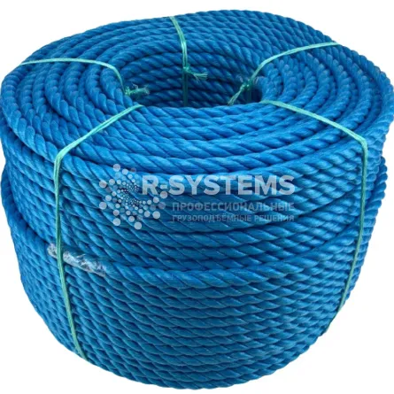 Канат полипропиленовый тросовой свивки 3-х прядный 60 мм (ППТ), 220 м - основное фото