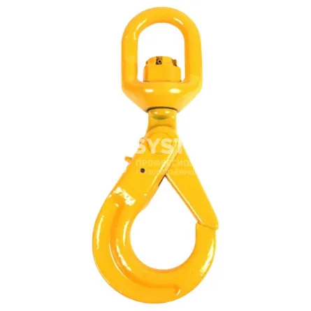 Крюк самозакрывающийся с вертлюгом 8,0 т, 8 класс - основное фото