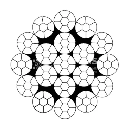 Стальной канат 19xK7 10 мм, zZ Galv, 2160 N/mm2 - основное фото