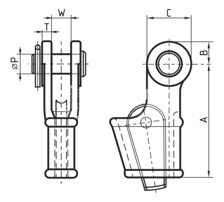 Зажим клиновой для троса 20-22 мм OWS 4 - дополнительное фото 1