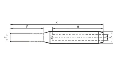 Обжимной наконечник для троса с резьбой STTT-R 1-1/4 - дополнительное фото 1