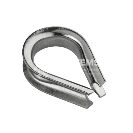 Коуш для троса DIN 6899 14-15 мм, оцинкованный - основное фото